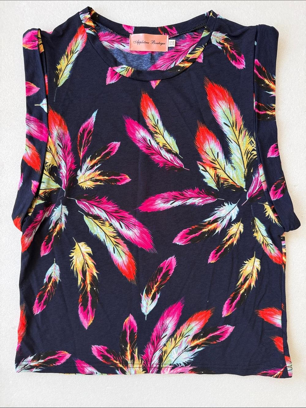 Boho Feather Print Tank Top